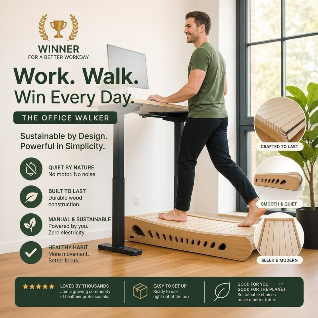 WoodStride Office Walker